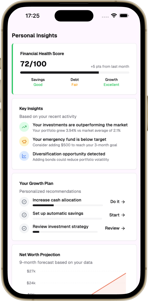 WealthyMe App Screenshot 3